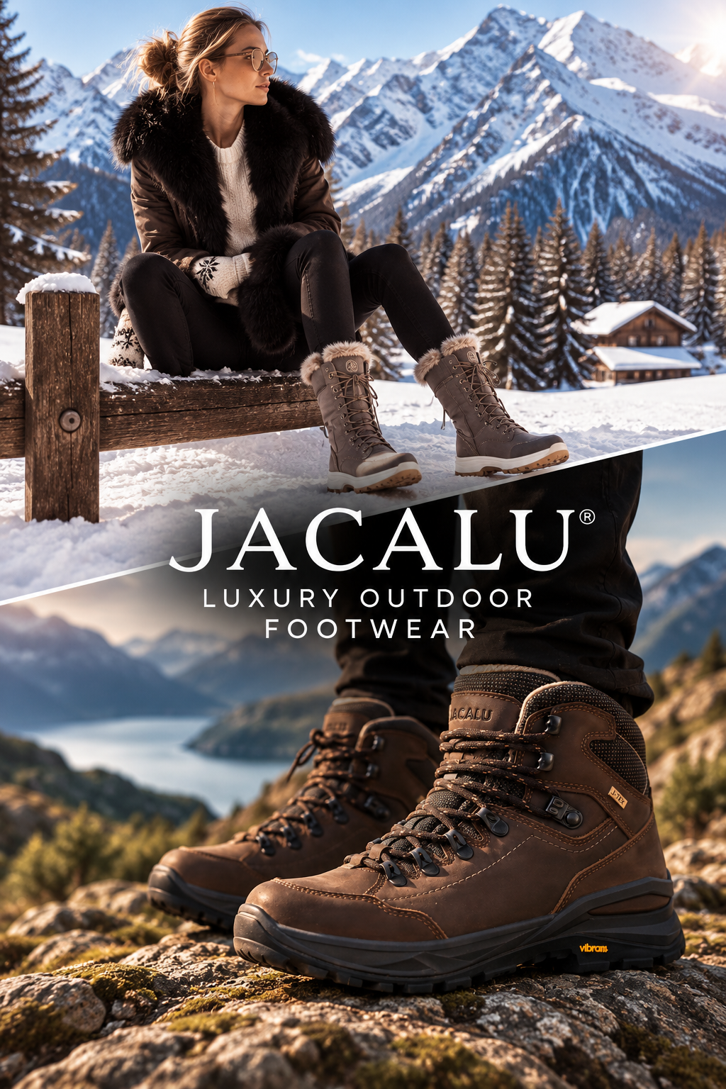 Jacalu winter footwear in the mountains